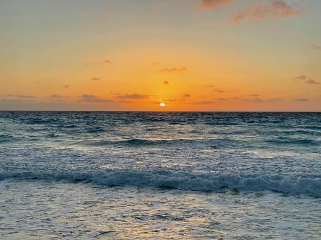 Sunrise at Cancun Mexico